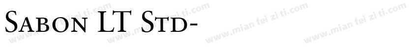 Sabon LT Std字体转换